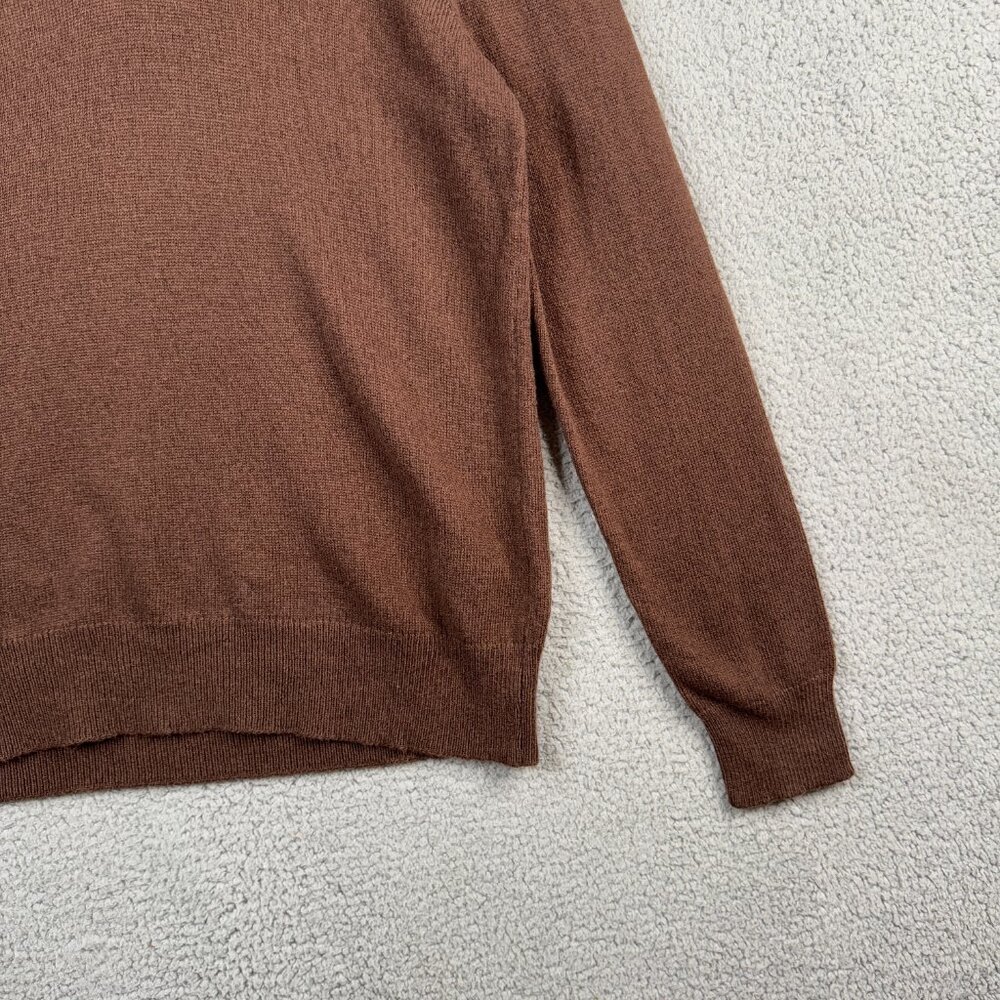 J. Crew Sweater Mens Size XL Brown Shawl Collar In Supersoft Lambswool Blend NWT - Picture 4 of 14